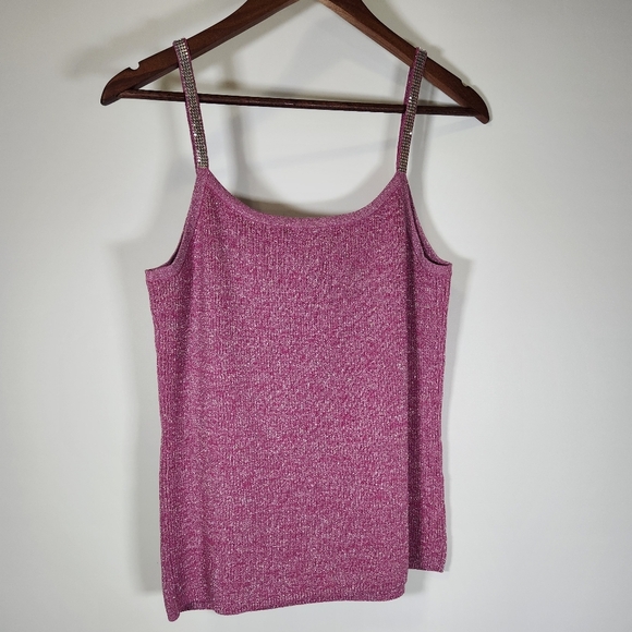 Vintage Michelle Antonelli Nitted Pink Sleeveless Camisole. - Picture 2 of 16